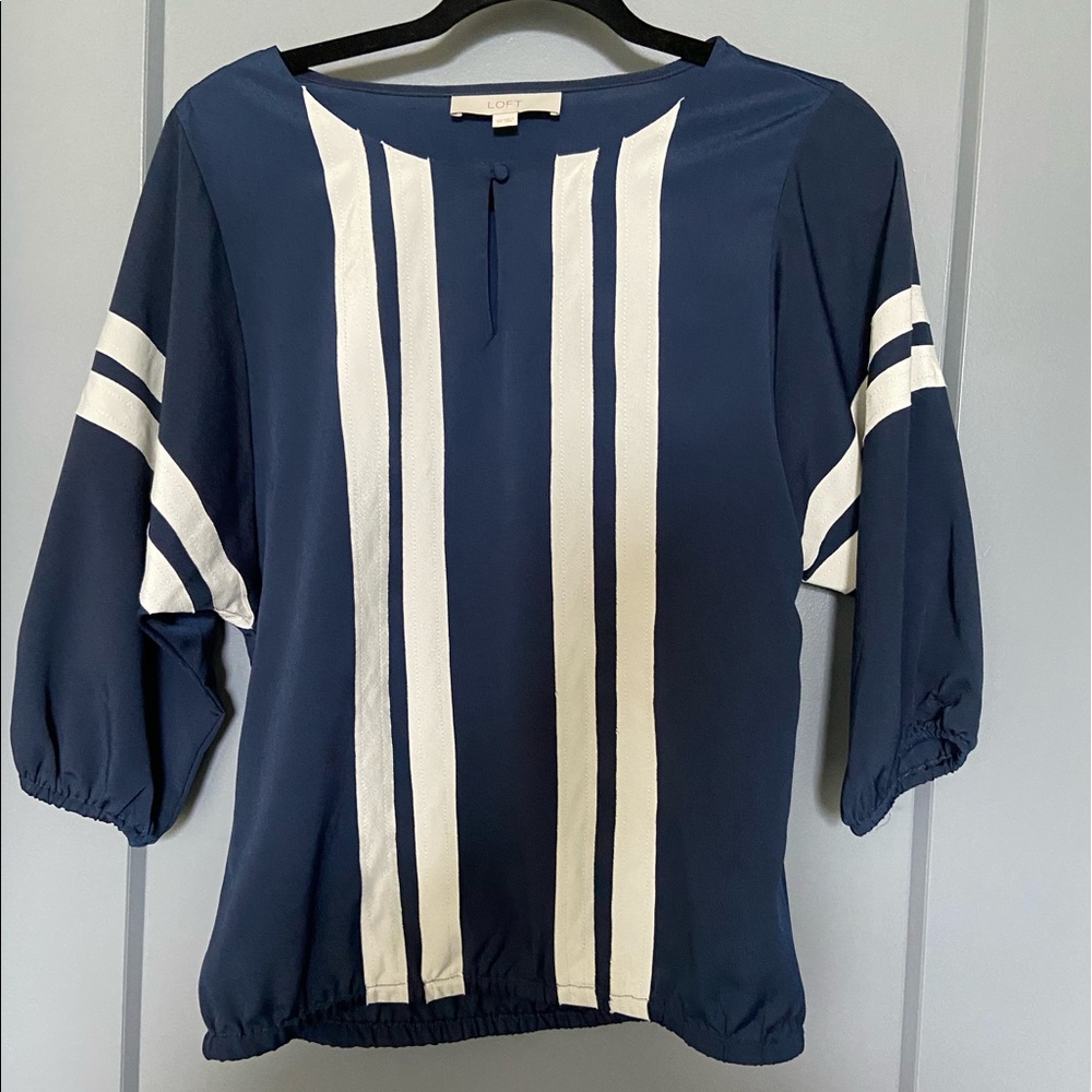 The Loft | Blue Dress Top
